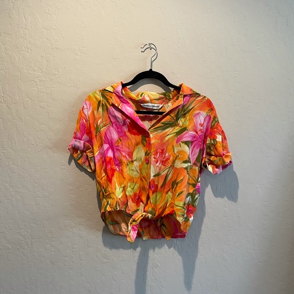 Vintage Hawaiian crop top - Picture 1 of 4